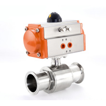Stainless Steel Sanitary Ball Valve with Pneumatic Actuator